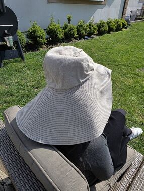 lola Hats Wide Brim Sun Hat in Beige